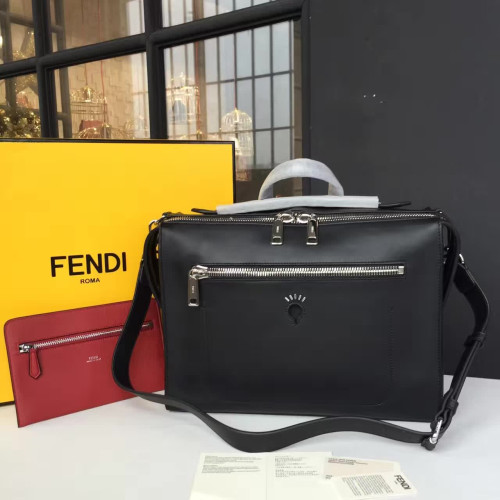 F**di-briefcase-replica-bag-black