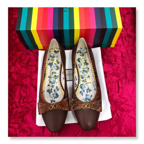 G*u*i-leather-ballet-flat-with-snakeskin-bow-3