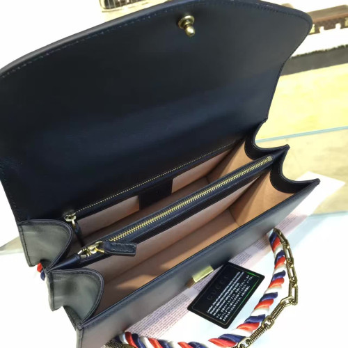 G*u*i-lilith-leather-flap-replica-bag-black