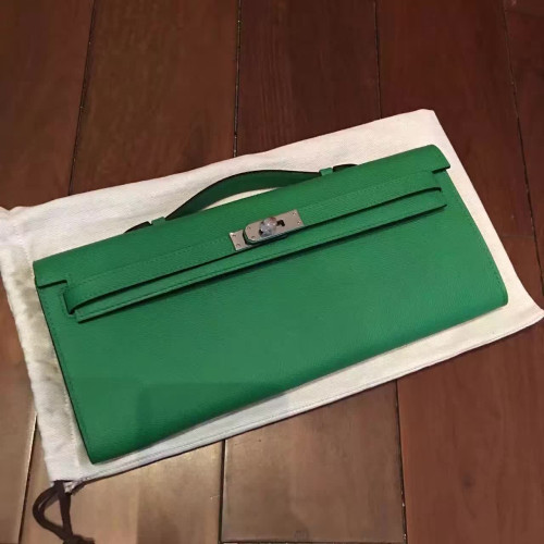 H**mes-kelly-cut-replica-bag-green-2