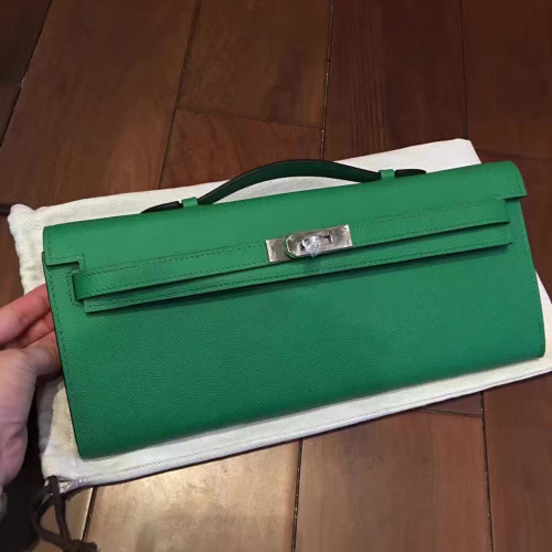 H**mes-kelly-cut-replica-bag-green-2