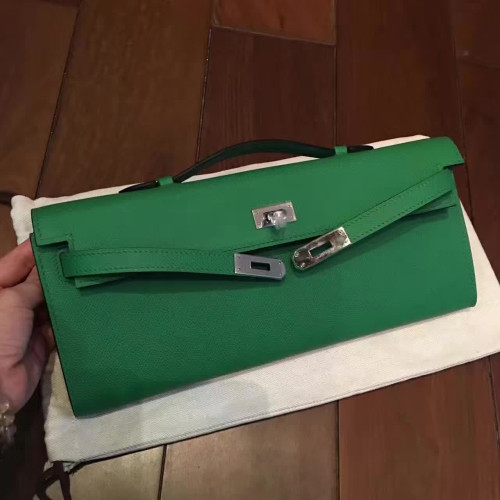 H**mes-kelly-cut-replica-bag-green-2