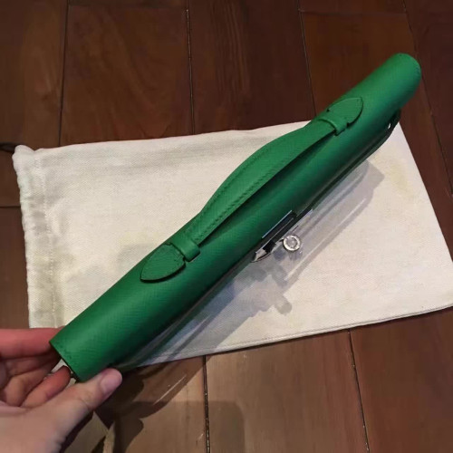 H**mes-kelly-cut-replica-bag-green-2