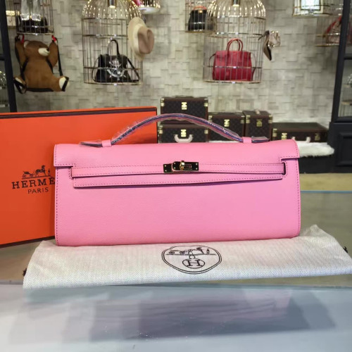 H**mes-kelly-cut-replica-bag-pink