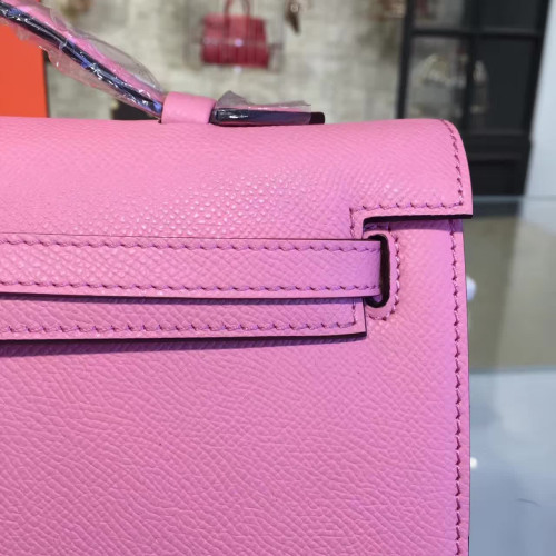 H**mes-kelly-cut-replica-bag-pink