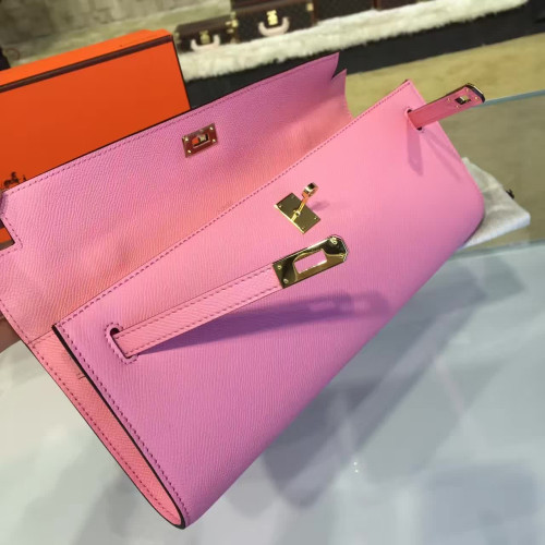 H**mes-kelly-cut-replica-bag-pink