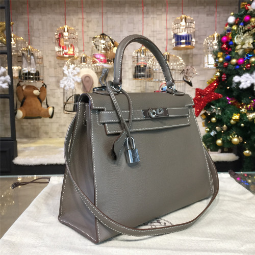 H**mes-kelly-replica-bag-gray
