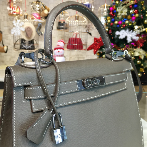 H**mes-kelly-replica-bag-gray