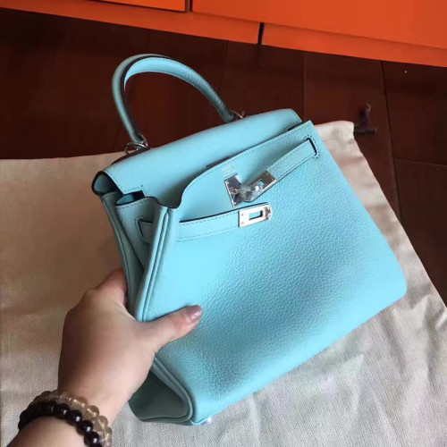 H**mes-kelly-replica-bag-lightblue