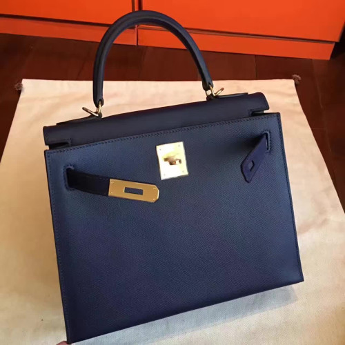 H**mes-kelly-replica-bag-navyblue