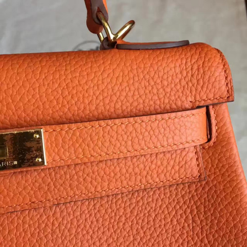 H**mes-kelly-replica-bag-orange-2