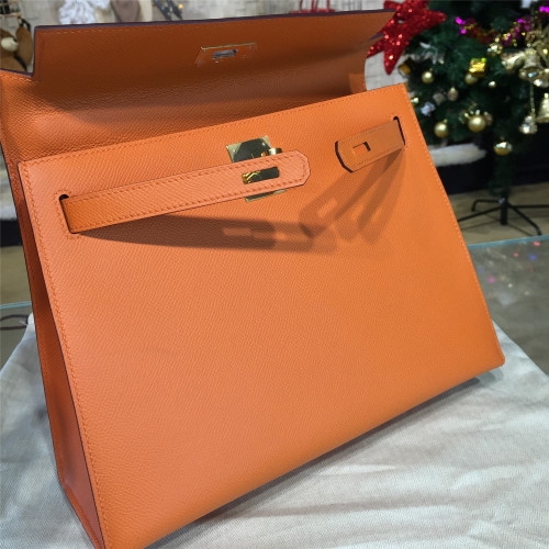 H**mes-kelly-replica-bag-orange-3