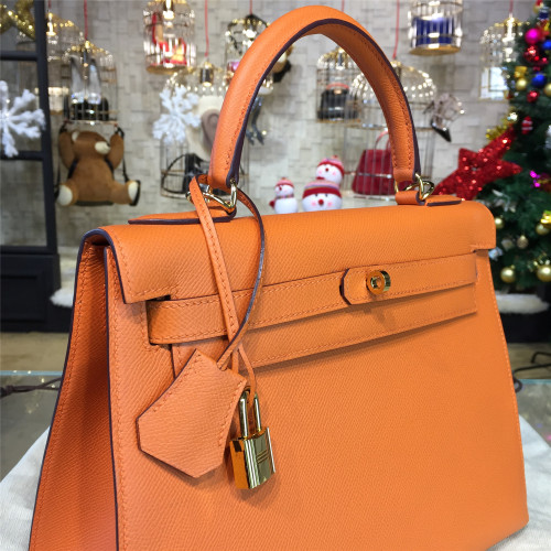 H**mes-kelly-replica-bag-orange-3