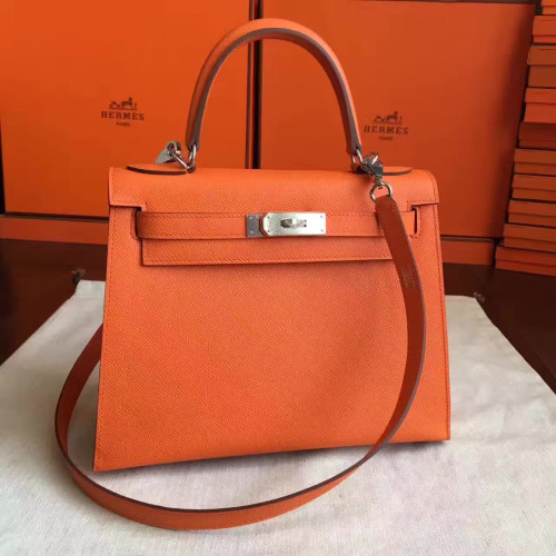 H**mes-kelly-replica-bag-orange