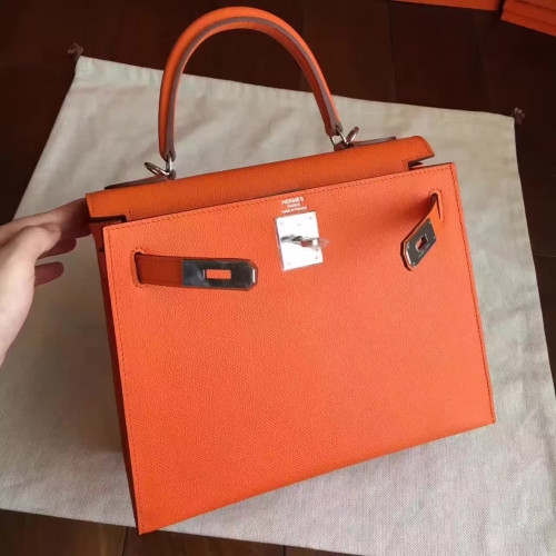 H**mes-kelly-replica-bag-orange